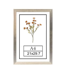 A4 21X29.7 CM Fotoğraf Çerçevesi Modern Ofis Sanat Ev Home Ofis Dekoratif Çerçeveler Ev Oturma Odası Salon Dekorasyon Resim Çerçeveleri Diploma Belge Sertifika Çerçeveleri (Gümüş)