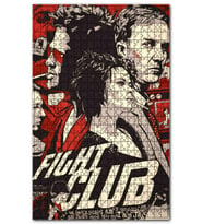 Cakapuzzle Dövüş Kulübü Fight Club Baskılı Görsel Puzzle Yapboz MDF (Ahşap) (255 Parça)