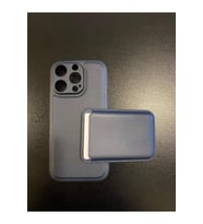 Digimanya İphone 16 Pro Uyumlu Premium Deri Magsafe Cüzdanlı Kartlıklı Kamera Çerçeve Standlı Kılıf Mor (Lacivert)