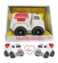 Tombiş Oyuncaklar Polis-Ambulans-İtfaiye Minik Kahramanlara Özel 3'lü Araçlar! (Beyaz)
