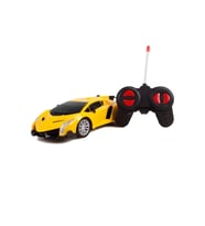 Full Fonksiyon Uzaktan Kumandalı Işıklı Süper Araba (Sarı)