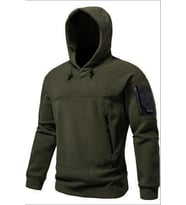 Ghassy Co. Erkek Military Sport Warm Outdoor Kapüşonlu Polar Ceket (Haki)