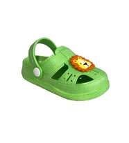 Daye BK1001 Kaydırmaz Aslan Desenli Çocuk Sandalet Terlik (Yeşil)