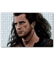 Cakapuzzle Braveheart Mel Gibson Artwork  Puzzle Yapboz MDF (Ahşap) (255 Parça)