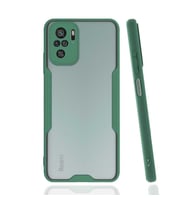 Xiaomi Redmi Note 10 Kılıf Parfe Kenarları Pastel Renk Silikon (Yeşil)