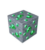 Minecraft Cevheri Taşınabilir Şarjlı Pilli Led Gece Lambası (Yeşil)
