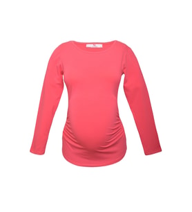 LuvmaBelly 2301-2309 Pamuklu Uzun Kollu Hamile T-Shirt