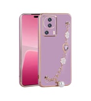 Xiaomi Mi 13 Lite Kılıf El Tutamaçlı Kamera Korumalı Zore Taka Silikon Kapak (Mor)