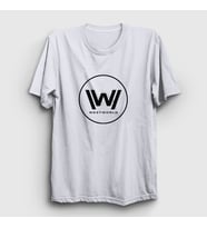Presmono Unisex Sarı Logo Westworld T-Shirt 223278tt (Beyaz)
