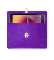 Keçe Tablet Çantası Keçe Tablet Taşıyıcı Çanta Tablet Tutucu Tablet Cüzdanı Çantası (Mor)