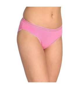12 Adet Tutku Bayan Elastan Düz Bikini Külot (Pembe)