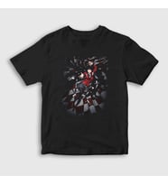 Presmono Unisex Çocuk Beyaz Yumeko V2 Anime kakegurui T-Shirt 240269tt (Siyah)
