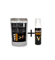 Vexx 100 Gr. Saç Tozu Topik + 100 Ml Sabitleyici Sprey Set 5 Renk (Kahverengi)