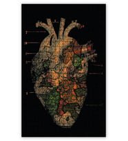 Cakapuzzle Doğanın Uyumu Kalp Puzzle Yapboz MDF (Ahşap) (255 Parça)