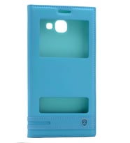 Galaxy A8 2016 Kılıf Elite Kapaklı Kılıf (Turkuaz)