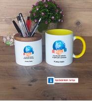 Uluslararası İlişkiler Uzmanı Kalemlik, Kupa Bardak T Kişiye Özel Hediye (Model 10)