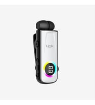 V82 MAKARALI TİTREŞİMLİ GÖSTERGELİ RÜZGAR ENGELLEME BLUETOOTH KULAKLIK (Beyaz)