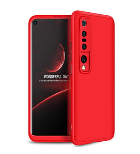 Xiaomi Mi 10 Pro Kılıf Zore Ays Full Koruma Kılıf (Kırmızı)