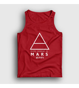 Presmono Unisex Sarı Logo 30 Seconds To Mars Atlet 171920tt (Kırmızı)