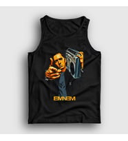 Presmono Unisex Beyaz Radio Eminem Atlet 155872tt (Siyah)
