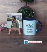 Erkek Sınıf Öğretmenine Hediye Fotoğraflı Dekoratif Taş, Kupa Bardak Beyaz Hediye Öğretmenler Günü Hediyesi (Model 3)