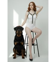 Büyük Beden Zincirli Göğüs Harness