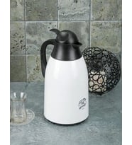 COOKER Spring 1,3 Litre Özel Cam Termos Ev ve Piknik Termosu (Beyaz)