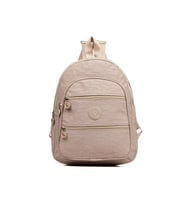 Krinkıl Su Geçirmez Kumaş Unisex Siyah Okul Sırt Çantası ilkokul - Ortakul - Lise (Bej)