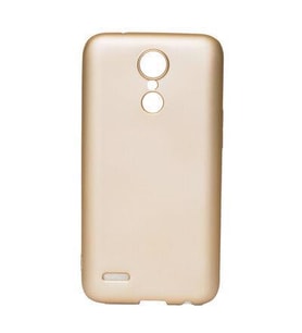 LG K8 Kılıf Maximum Kamera Korumalı Mat Soft Silikon Kılıf (Gold)
