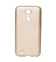 LG K8 Kılıf Maximum Kamera Korumalı Mat Soft Silikon Kılıf (Gold)