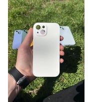 İphone 15 Uyumlu Parlak Premium Renkli Cam Telefon Kılıfı