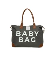 BAGMORİ Baby Bag Baskılı Garnili Anne Bebek Çantası (Gri)