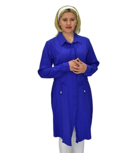 Kadın Bel Bağcıklı Tunik BGL-ST03708 (SAKS MAVI)