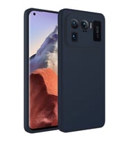 Xiaomi Mi 11 Ultra Kılıf Zore Mara Lansman İç Yüzeyi Kadife Kılıf (Lacivert)