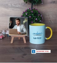Su Ürünleri Mühendisi Fotoğraflı Dekoratif Taş, Kupa Bardak Beyaz Hediye (Model 7)