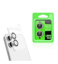 iPhone 16 Plus CL-07 Kamera Lens Koruyucu (Gümüş)