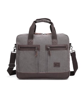 C-Active Kanvas Kumaş Uniseks Evrak ve Postacı Çantası 1318 (Gri)