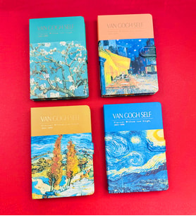 Van Gogh Tasarımlı Mıknatıs Kapaklı Defter BM-1211 (Krem)