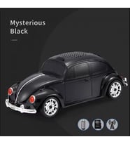 Küçük Araba Hoparlörü Işıkları İle 3D Surround Müzik Çalar Taşınabilir Destek TF kart U Disk Flash (Siyah)