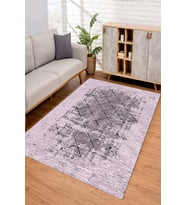 Dijital Kaymaz Taban Yıkanabilir Renkli Salon Halısı Mutfak Halısı Yolluk ND-SD-825 (Pembe)