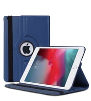 Microsonic Apple iPad Mini 5 7.9'' 2019 (A2133-A2124-A2125-A2126) Kılıf 360 Rotating Stand Deri (Lacivert)
