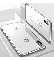 Xiaomi Redmi Note 5 Pro Kılıf Dört Köşeli Lazer Silikon Kılıf (Gri)