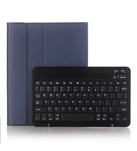 Apple iPad Pro 11 2. Nesil 2020 Kılıf Kablosuz Klavyeli Kılıf Mobax A2228 A2068 (Lacivert)