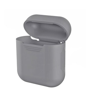 Microsonic Apple AirPods 1. Nesil / 2. Nesil Mat Silikon Kılıf (Gri)