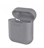 Microsonic Apple AirPods 1. Nesil / 2. Nesil Mat Silikon Kılıf (Gri)