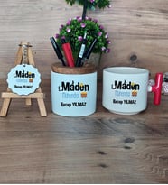 Maden Mühendisi Hediye Sepeti Kupa Bardak T Kulplu, Kalemlik ve Anahtarlık Mühendisler Günü Hediyesi (Model 1)