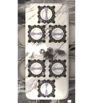 Amerikan Servis Kare Supla Ve Runner Mutfak Set 6 Kişilik Çiçek Set Masa Sunum Takımı Çeyizlik Krem (Siyah)
