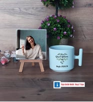 Yılbaşı Hediyesi Fotoğraflı Dekoratif Taş, Kupa Bardak Beyaz Hediye (Model 12)
