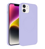 Uyumlu Model Apple iPhone 11 Kılıf Magsafe Lansman Silikon Kapak Plas (Lila)