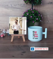Öğretmene Hediye Fotoğraflı Dekoratif Taş, Kupa Bardak Beyaz Hediye (Model 12)